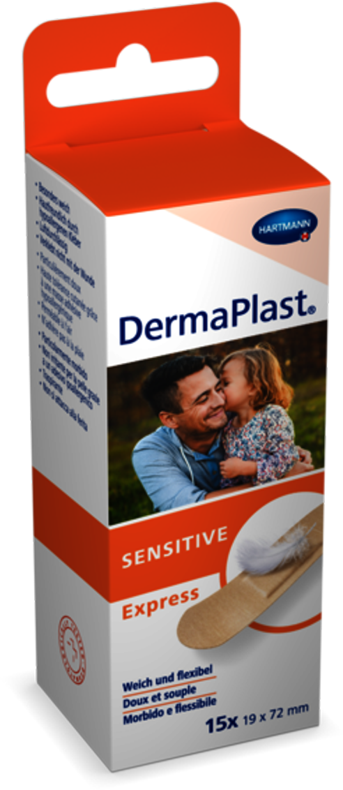 DERMAPLAST SENSITIVE Express Strips 19 x 72 mm 15 Stück DERMAPLAST SENSITIVE Express Strips 19 x 72 mm 15 Stück