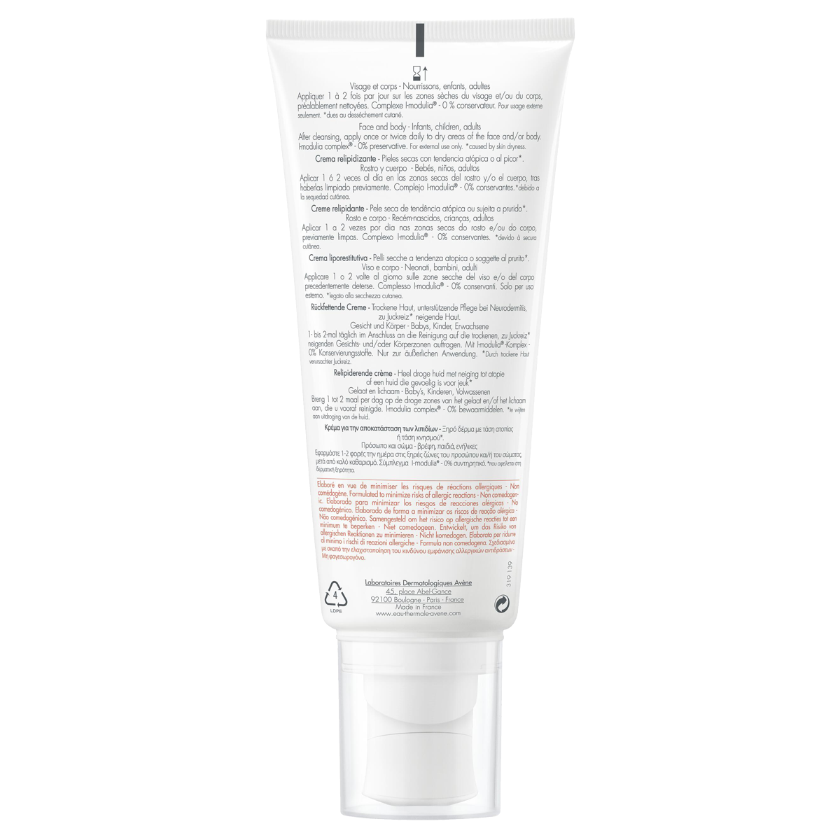 Avène XeraCalm Creme Avène XeraCalm Creme