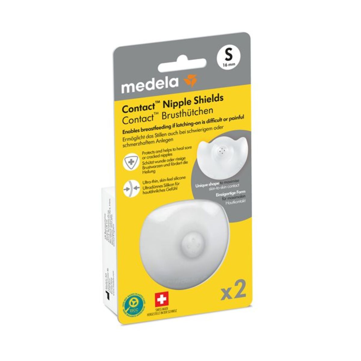 Medela Contact Brusthütchen S (16 mm) mit Box 