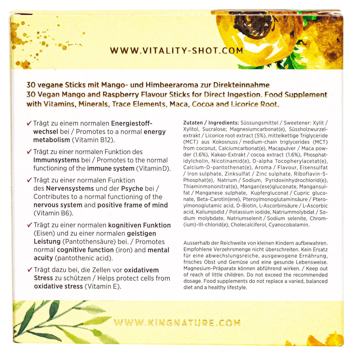 Kingnature Vitality Shot 90 g Kingnature Vitality Shot 90 g