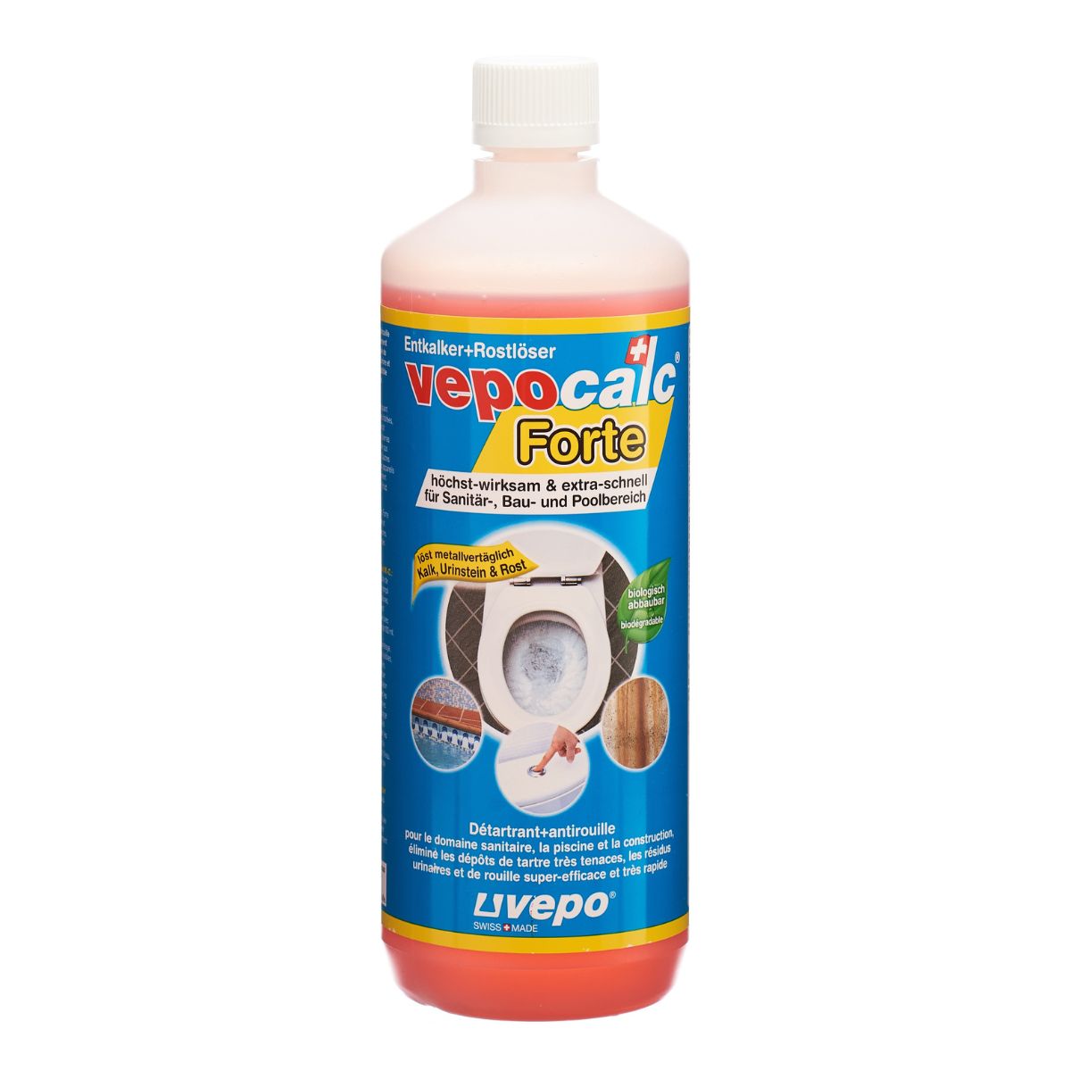 Vepocalc Forte Entkalker und Rostlöser 1000 ml
