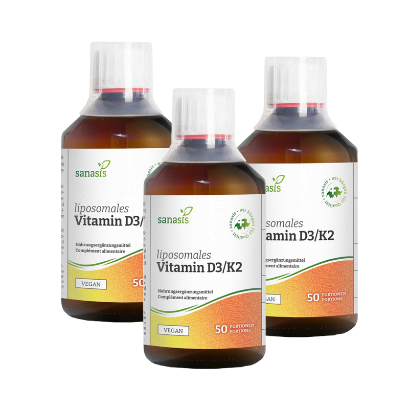 Sanasis Vitamin D3/K2 liposomal 3 x 250 ml