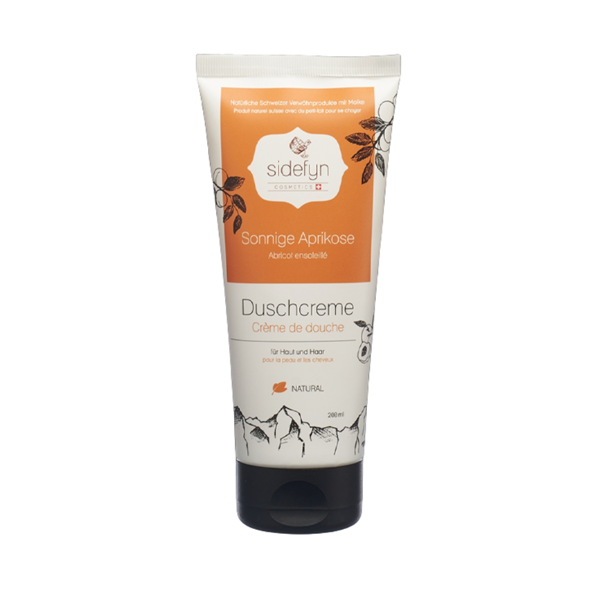 Sidefyn Duschcreme sonnige Aprikose 200 ml