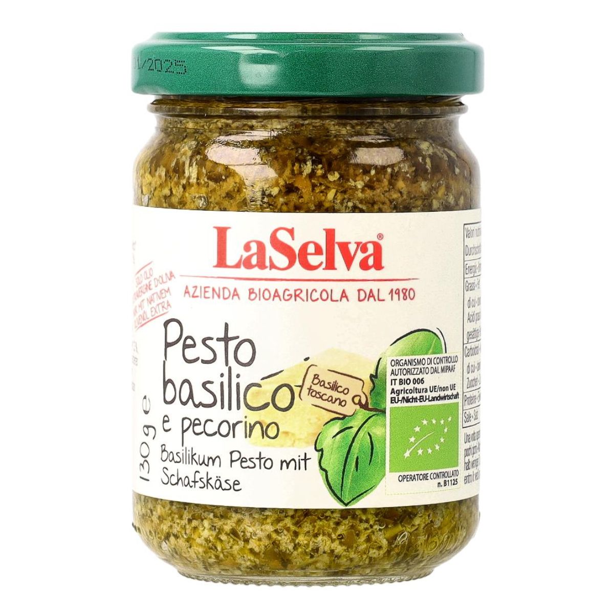 La Selva Basilikum Pesto mit Schafskäse 130 g