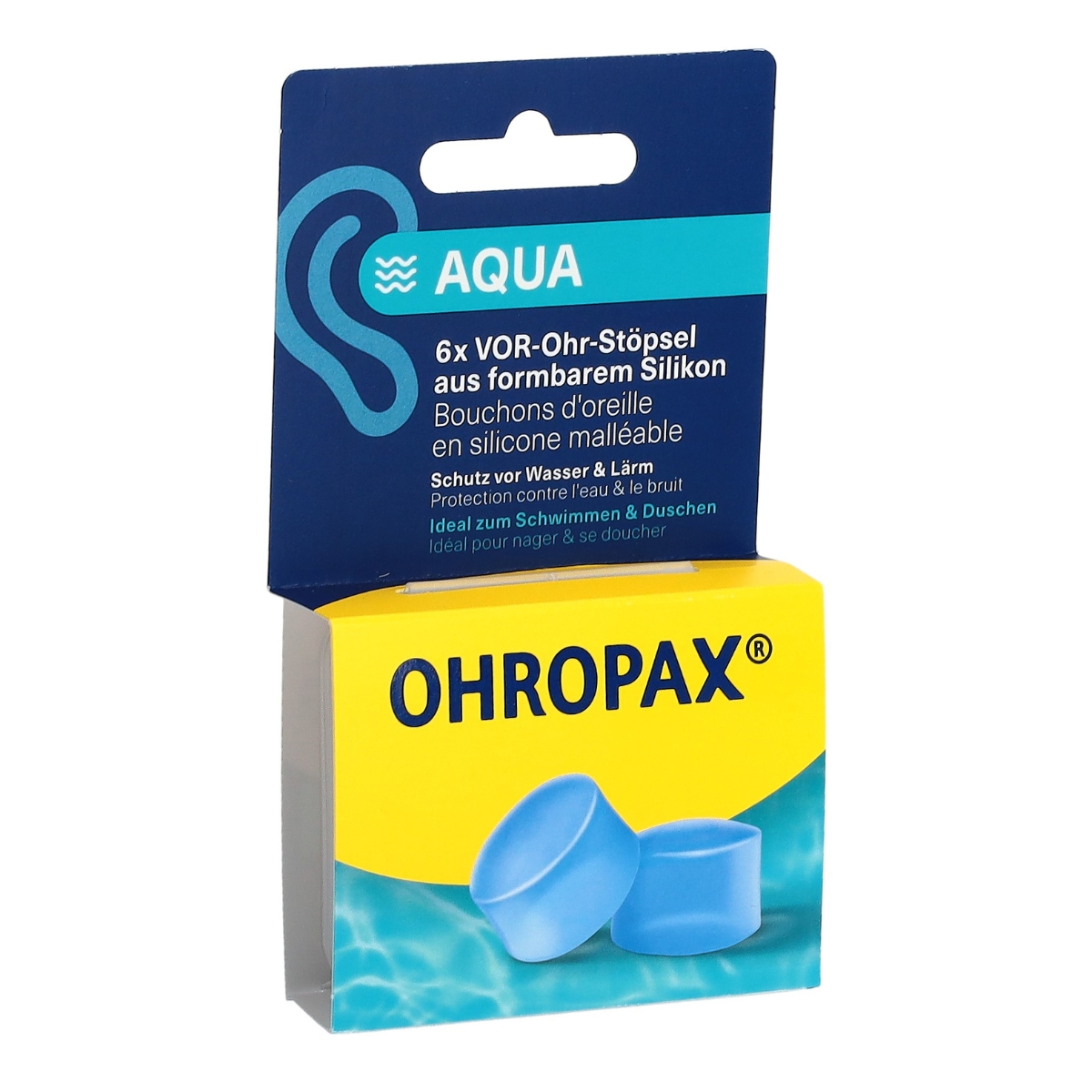 Ohropax Silicon Aqua 6 Stück Ohropax Silicon Aqua 6 Stück