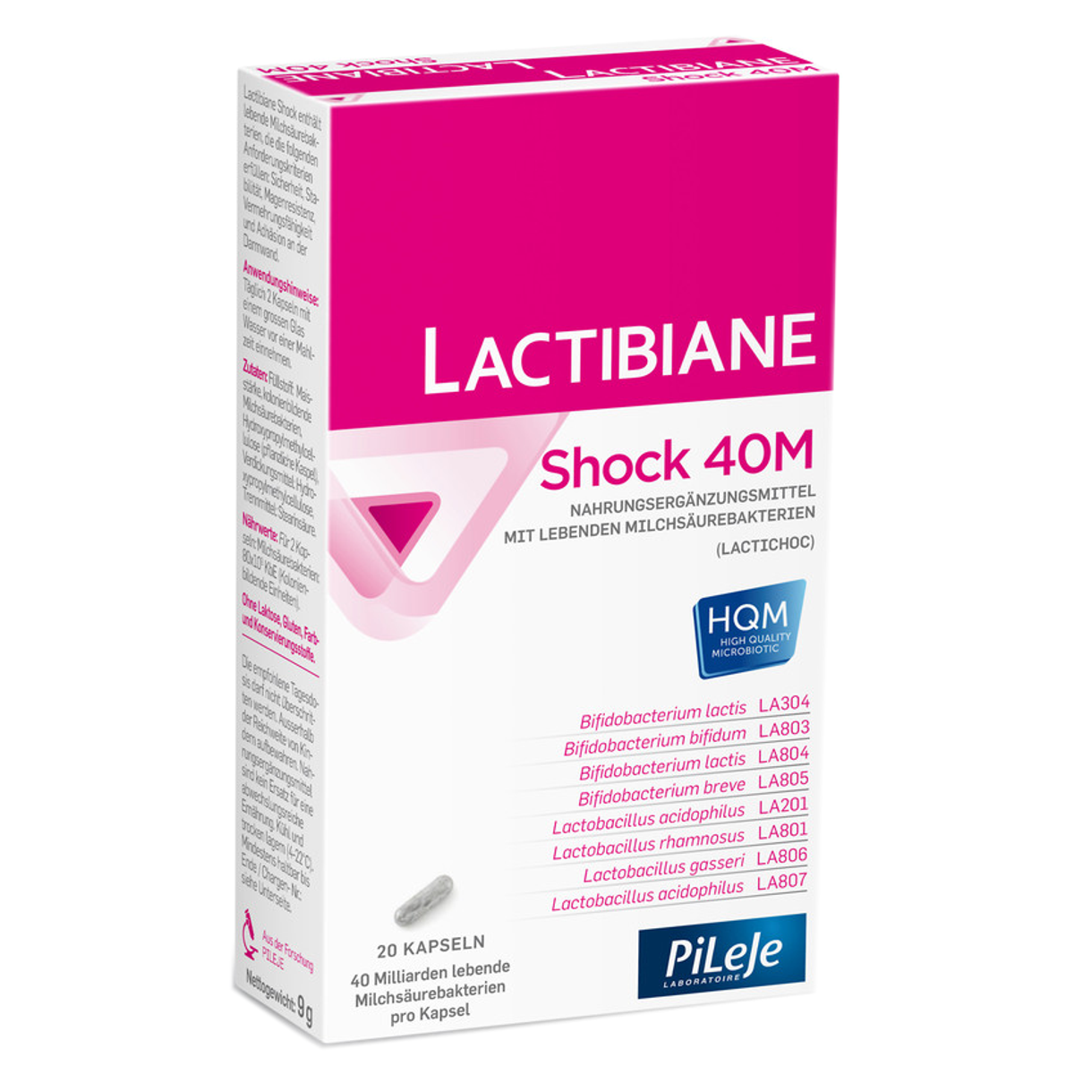 Lactibiane Shock 40M Kapseln 20 Stück Lactibiane Shock 40M Kapseln 20 Stück