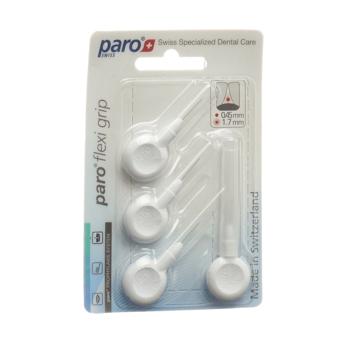 Paro Flexi Grip 1,7mm xxxx-fine weiss zylinder 4 Stück Paro Flexi Grip 1,7mm xxxx-fine weiss zylinder 4 Stück