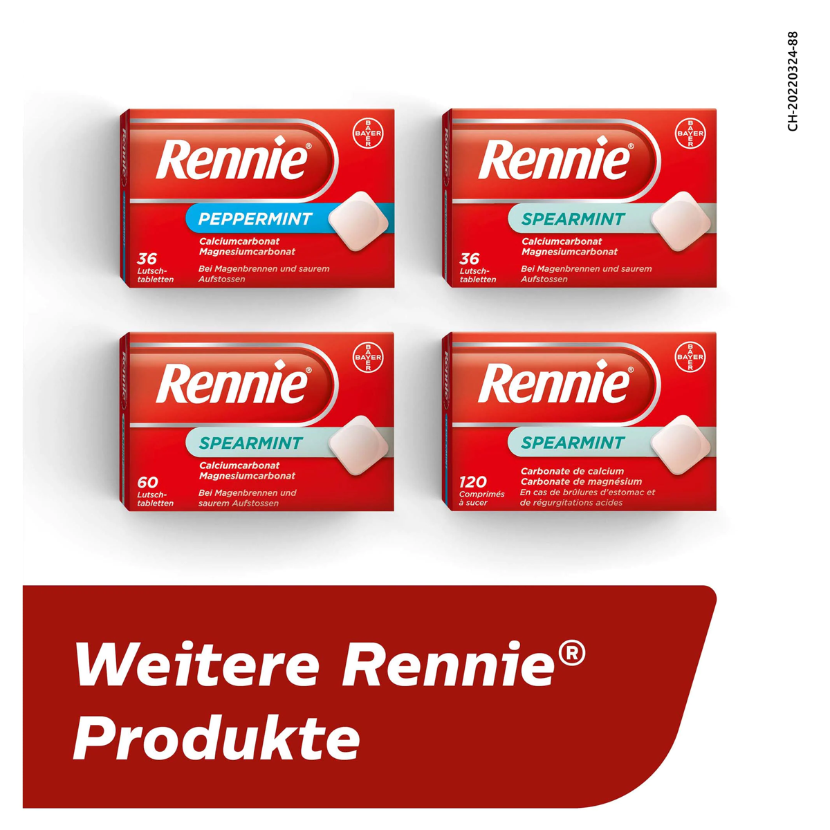 Rennie Spearmint Lutschtabletten 36 Stück Rennie Spearmint Lutschtabletten 36 Stück