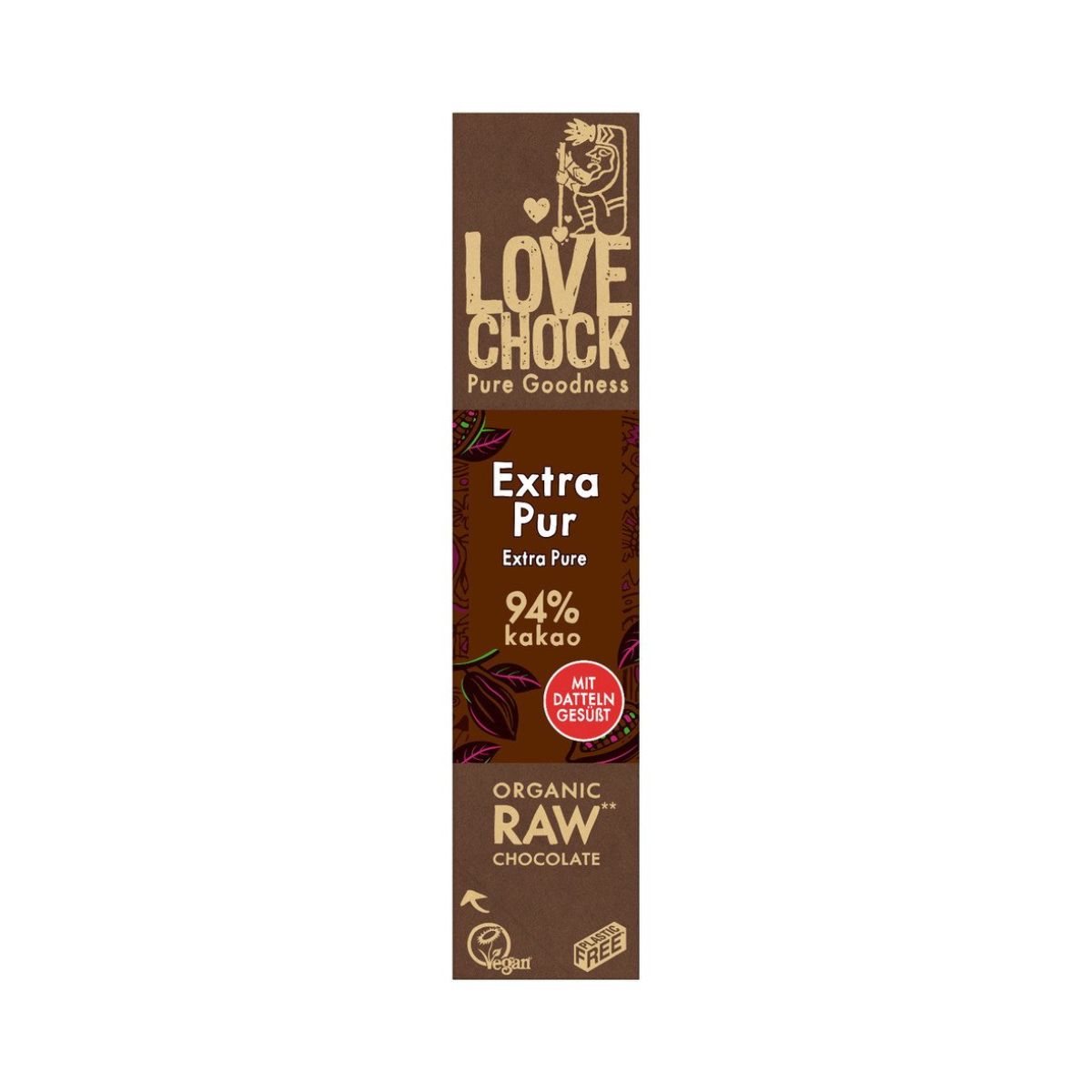 Barre chocolatée Lovechock Extra Pur 94% cacao 40 g Barre chocolatée Lovechock Extra Pur 94% cacao 40 g