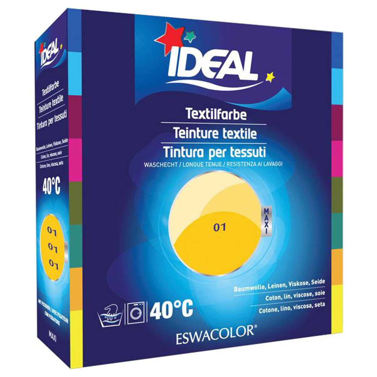 IDEAL MAXI Baumwolle Color No01 gelb