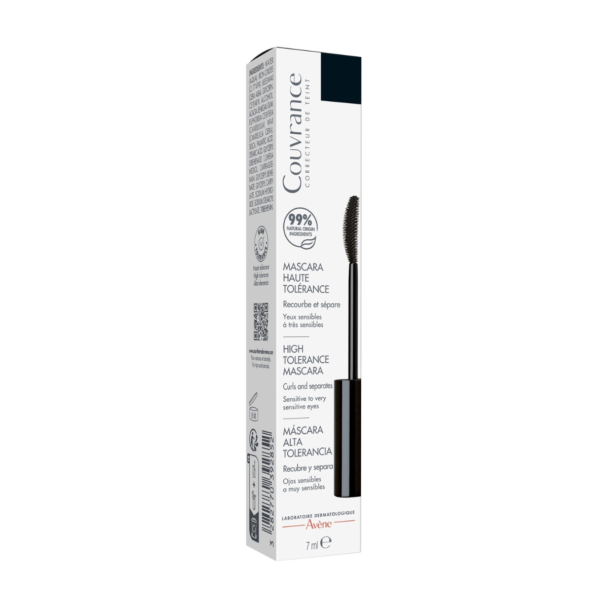 Avène Couvrance Mascara schwarz High Tolerance 7 ml Avène Couvrance Mascara schwarz High Tolerance 7 ml