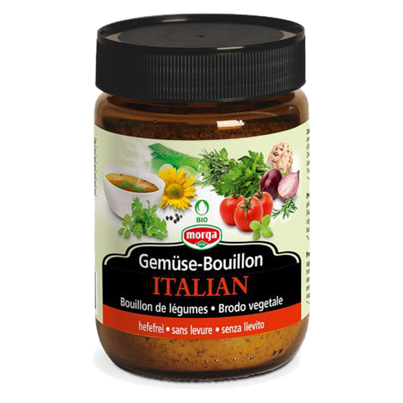 Morga Gemüse Bouillon hefefrei Italian Bio Knospe 200 g Morga Gemüse Bouillon hefefrei Italian Bio Knospe 200 g