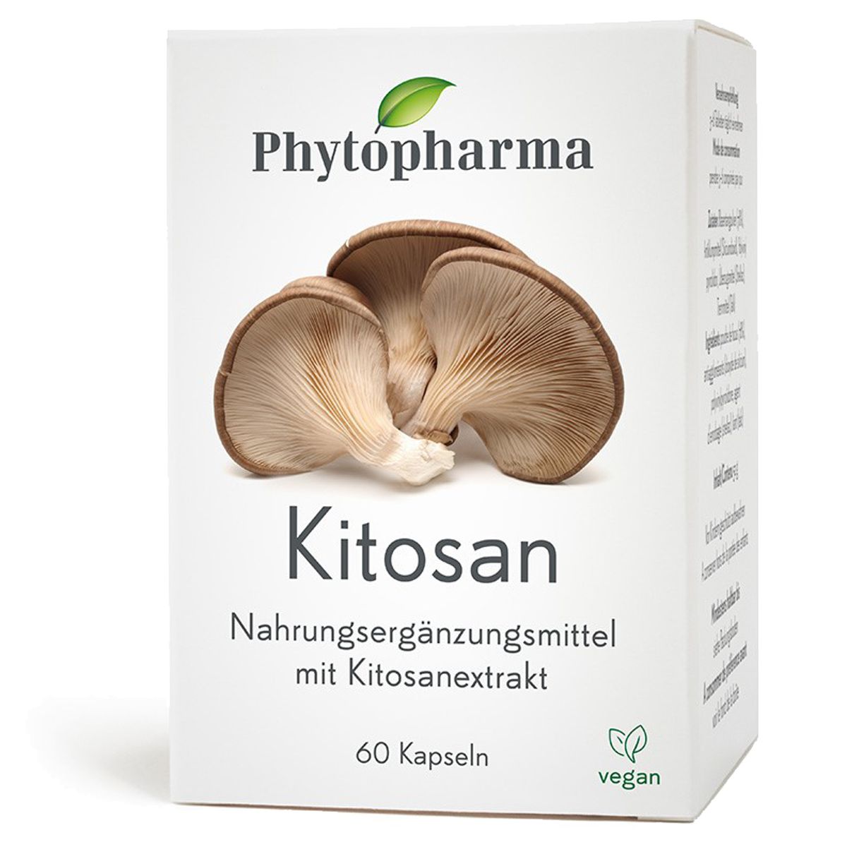 Phytopharma Kitosan Kapseln Dose 60 Stück Phytopharma Kitosan Kapseln Dose 60 Stück