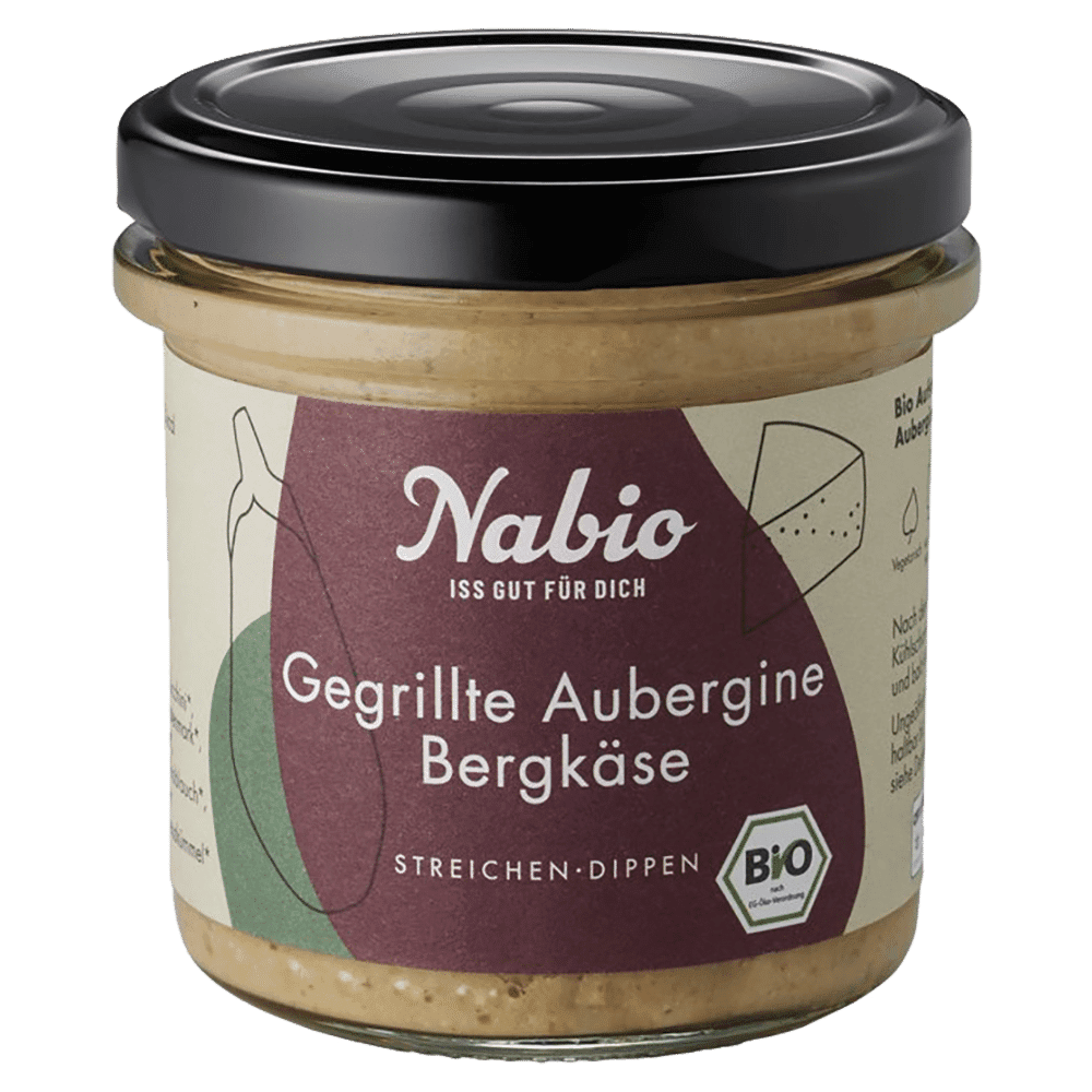 Nabio Aufstrich Aubergine Bergkäse 135 g Nabio Aufstrich Aubergine Bergkäse 135 g