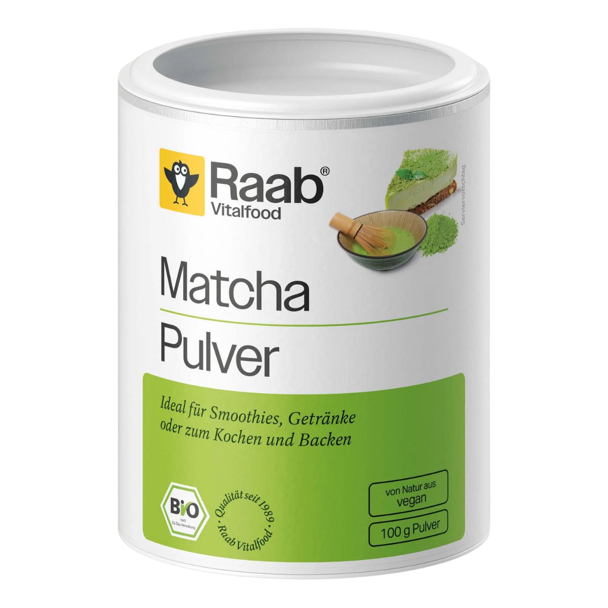Raab Matcha Grüntee Basic Bio Pulver 100 g