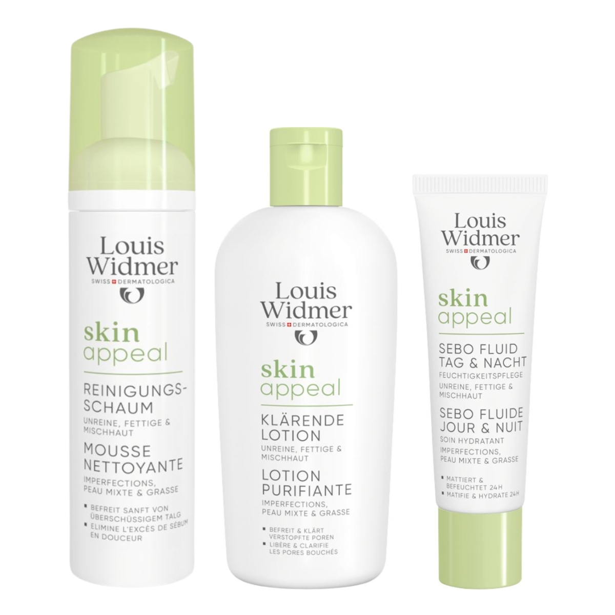 Louis Widmer Skin Appeal 3 Steps Set Louis Widmer Skin Appeal 3 Steps Set