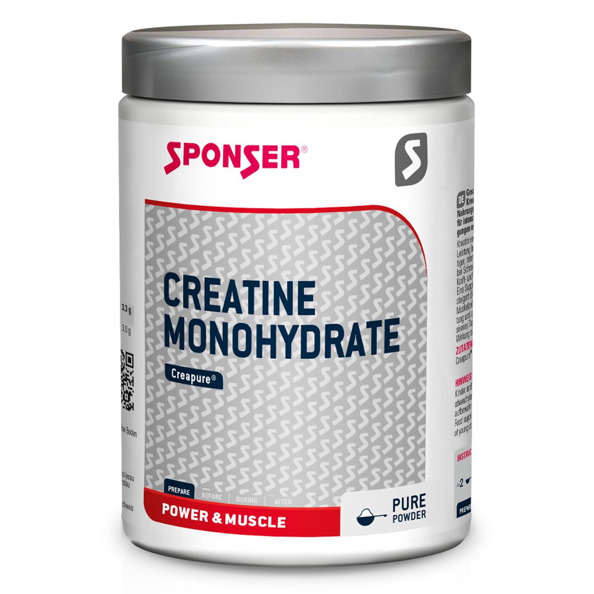 Sponser Creatine Monohydrate Pulver Dose 500 g Sponser Creatine Monohydrate Pulver Dose 500 g