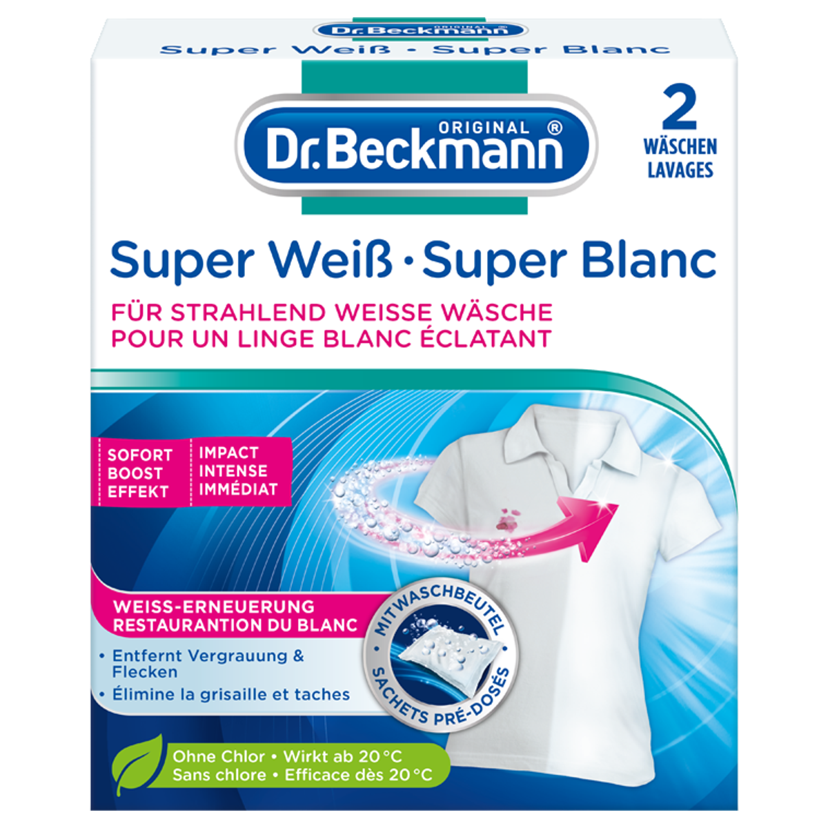Dr Beckmann Super weiss 2x 40 g Dr Beckmann Super weiss 2x 40 g