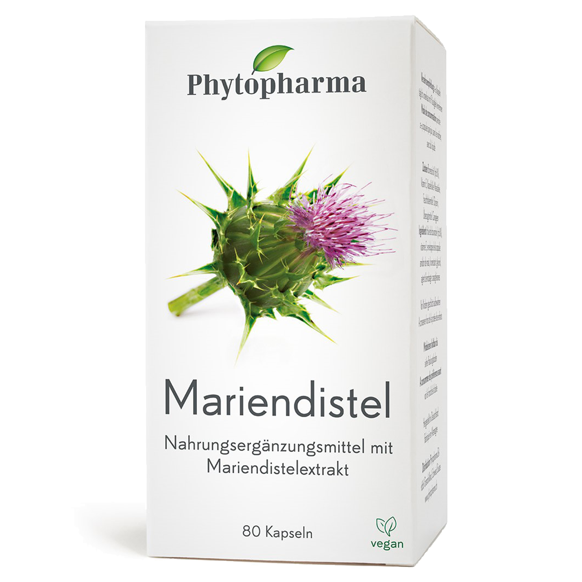 Phytopharma Mariendistel Kapseln 80 Stück Phytopharma Mariendistel Kapseln 80 Stück