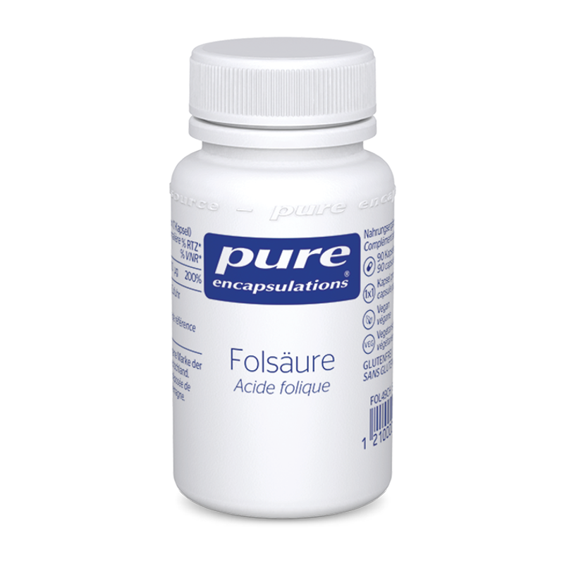 Pure Folsäure Kapseln 90 Stück Pure Folsäure Kapseln 90 Stück