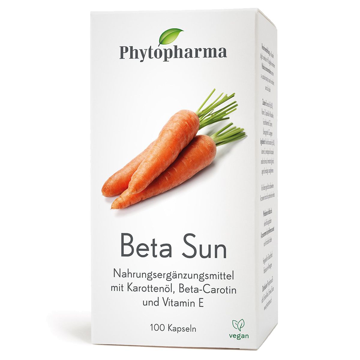 Phytopharma Beta Sun Kapseln 100 Stück Phytopharma Beta Sun Kapseln 100 Stück