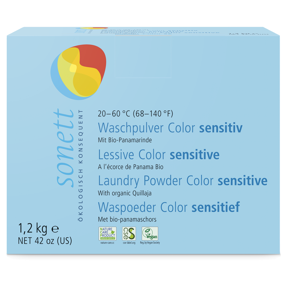 Sonett Waschpulver Color sensitiv 20° 40° 60°C 1.2 kg Sonett Waschpulver Color sensitiv 20° 40° 60°C 1.2 kg