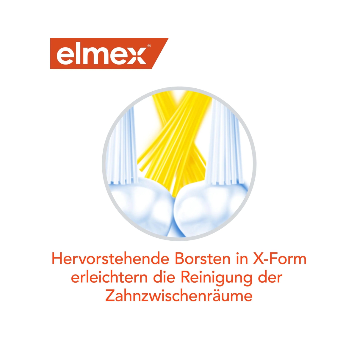 Elmex Junior Zahnbürste Borsten in X-Form