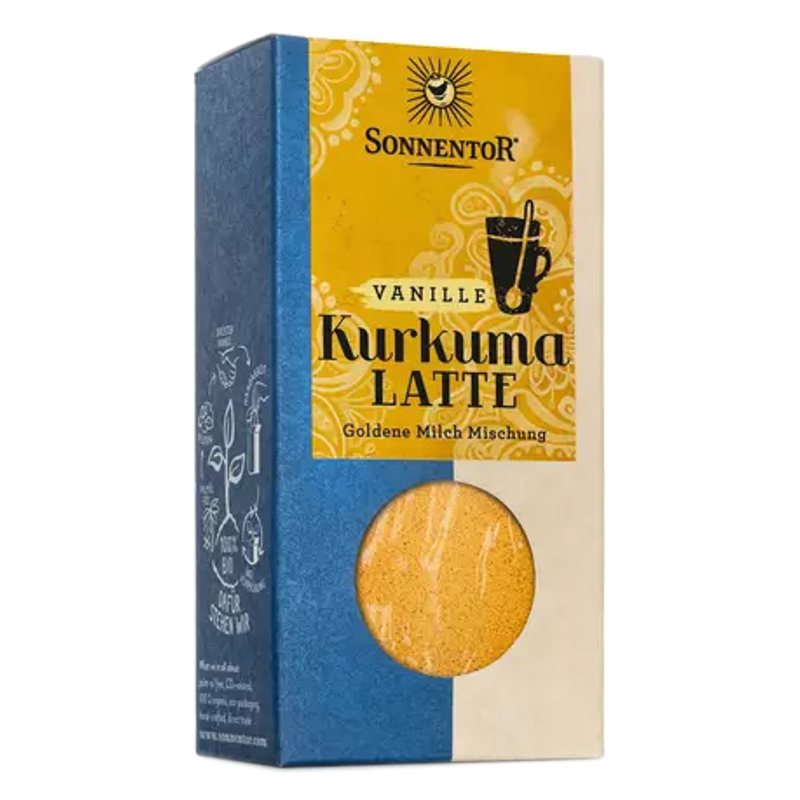 SONNENTOR Kurkuma-Latte Vanille Btl 60 g SONNENTOR Kurkuma-Latte Vanille Btl 60 g