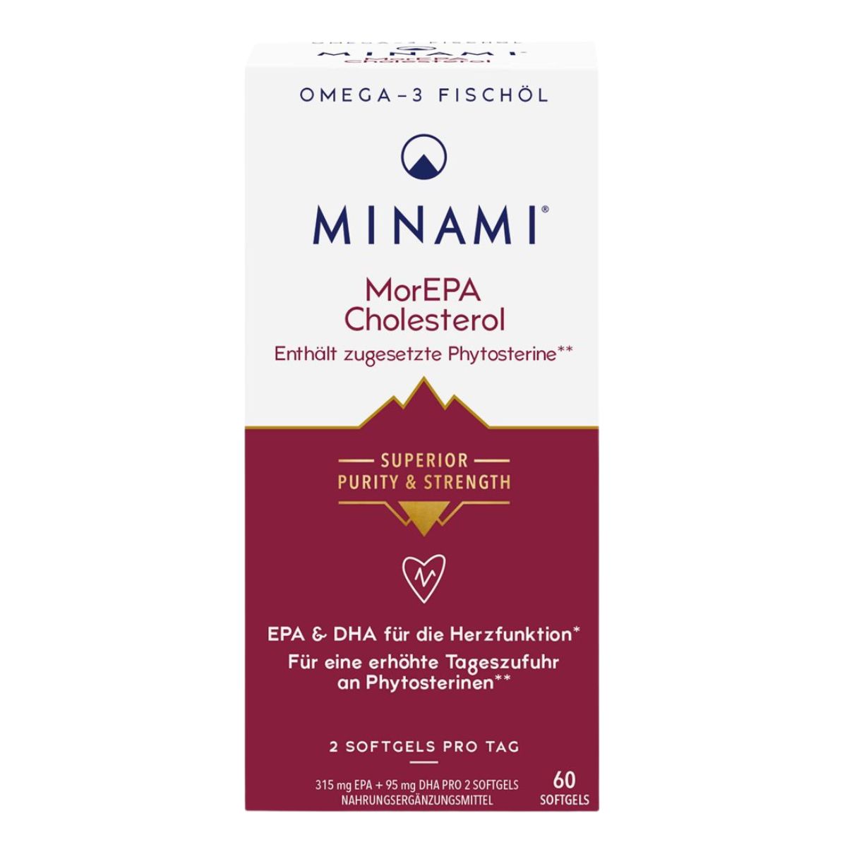 Minami MorEPA Cholesterol Softgels 60 Stück Minami MorEPA Cholesterol Softgels 60 Stück