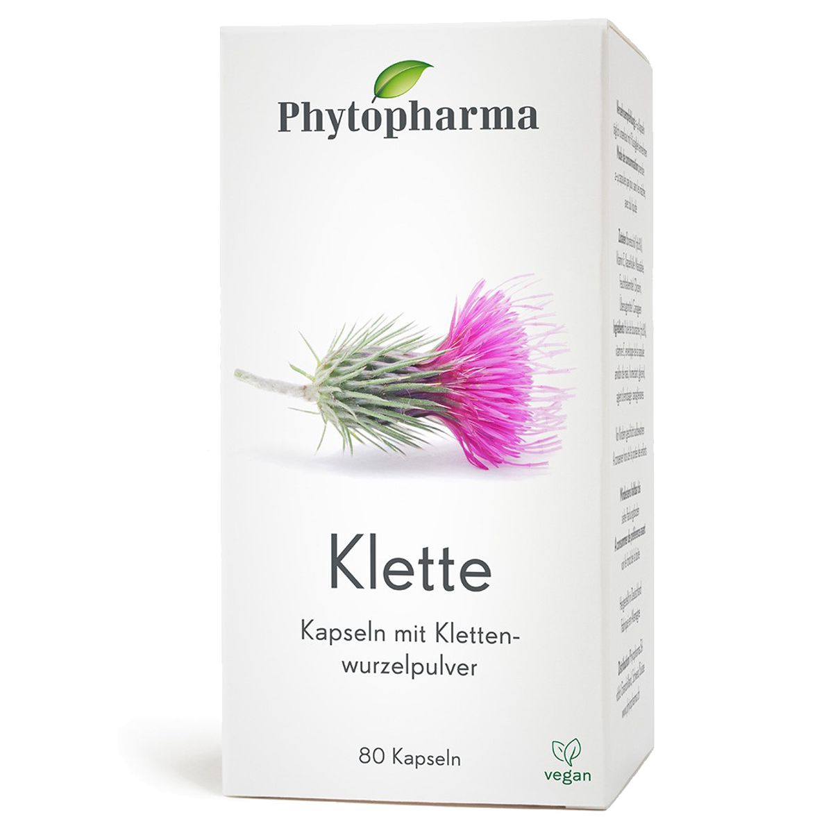 Phytopharma Klette Kapseln 350 mg 80 Stück Phytopharma Klette Kapseln 350 mg 80 Stück
