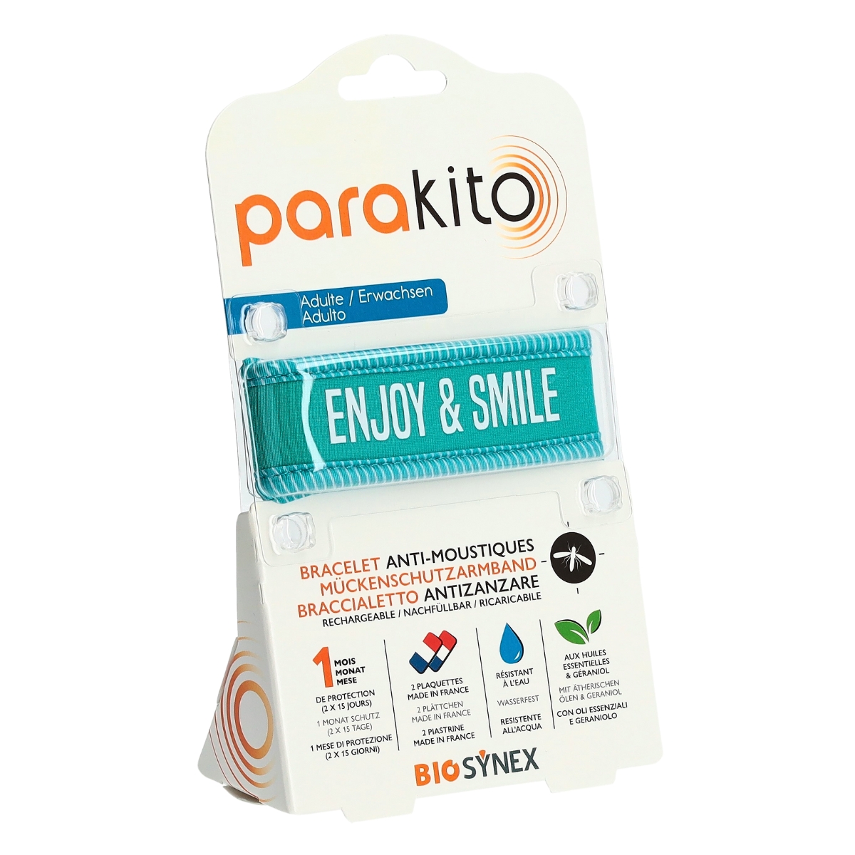 Parakito Armband Erwachsene Enjoy and Smile blau