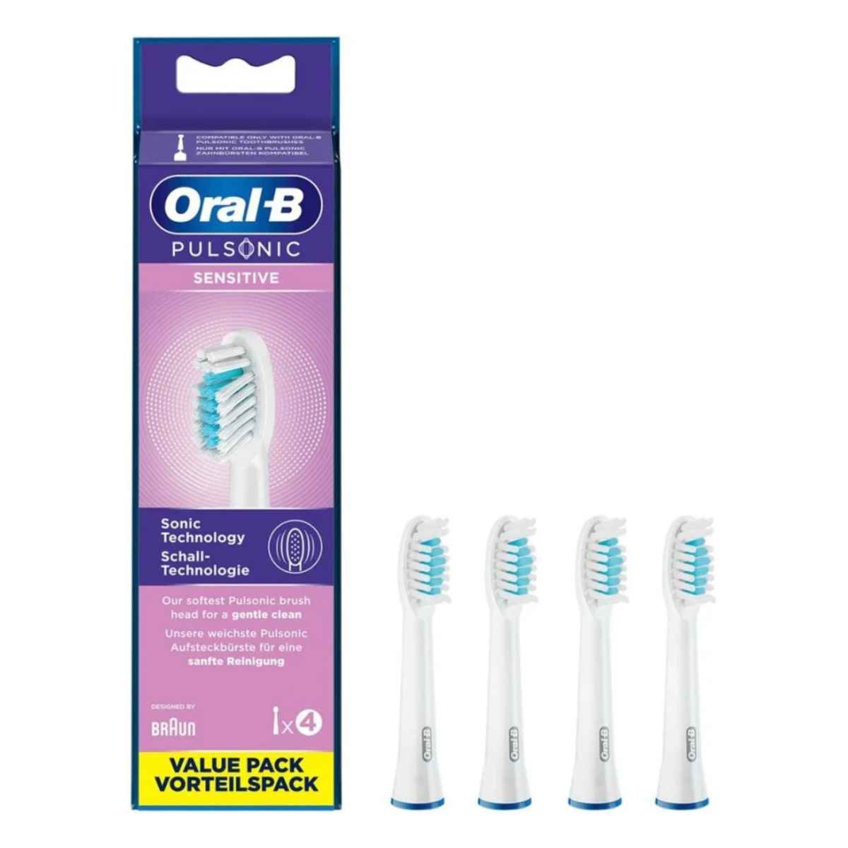 ORAL-B Aufsteckbürsten Pulsonic Sensitiv 4 Stück