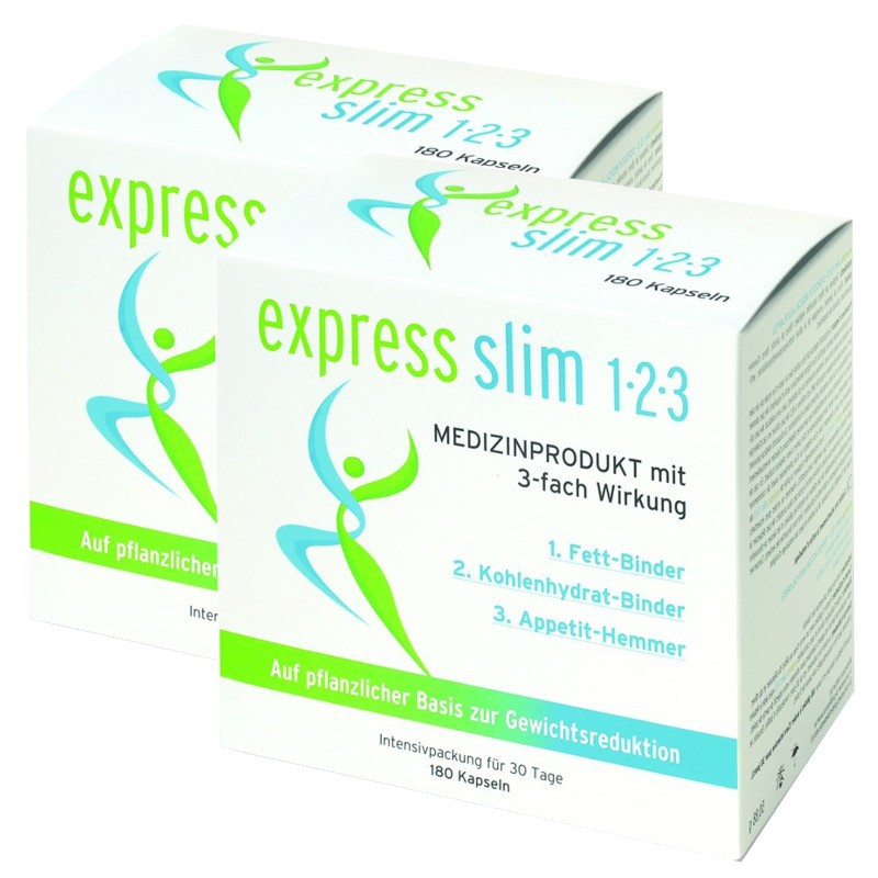 EXPRESS SLIM 1-2-3 Kapseln 2x 180 Stück EXPRESS SLIM 1-2-3 Kapseln 2x 180 Stück