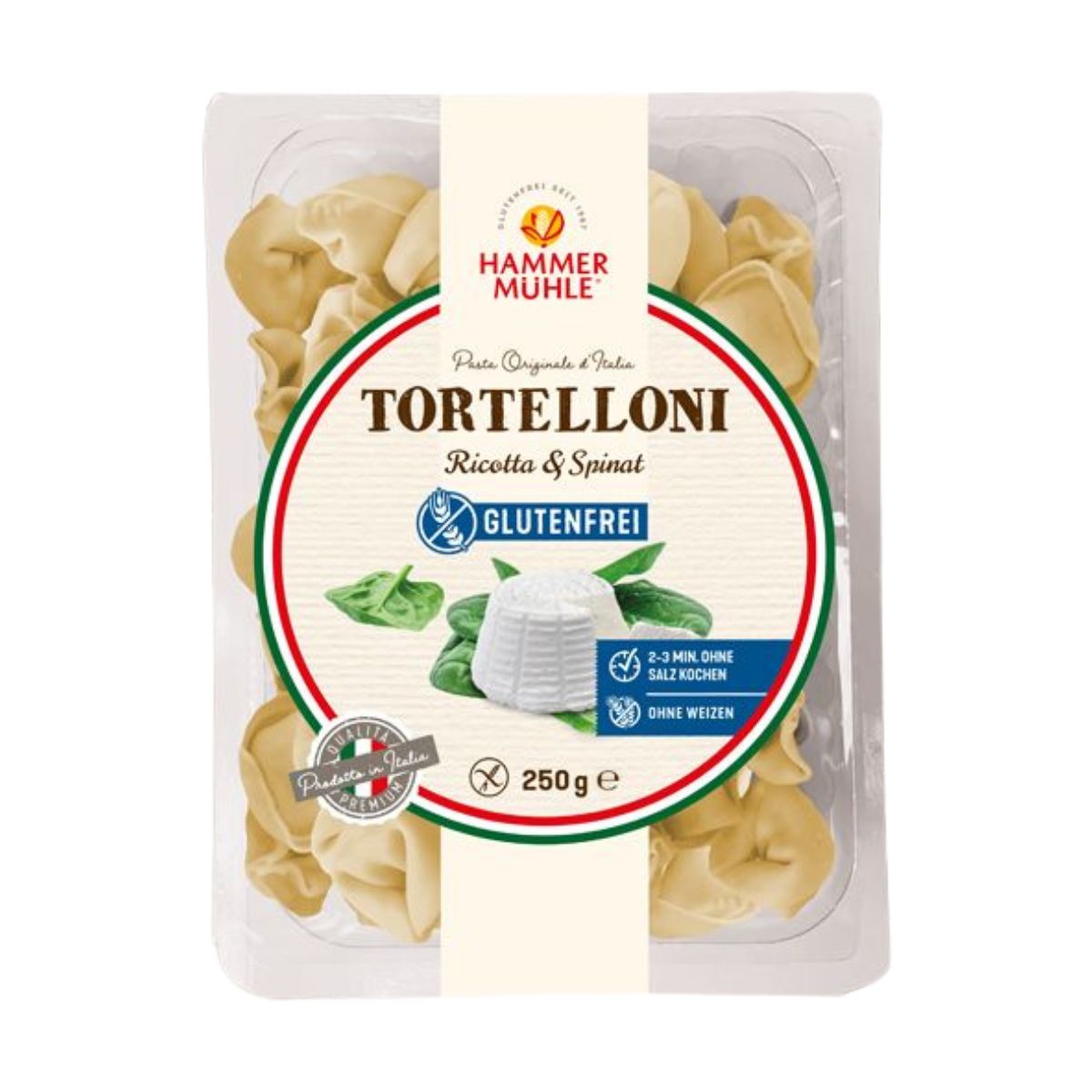 Hammermühle Tortelloni ricotta épinards sans gluten 250 g