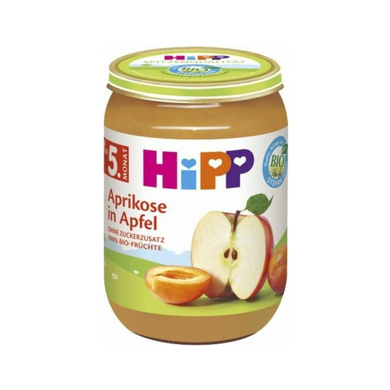 Hipp Apfel Aprikose Glas 125 g Hipp Apfel Aprikose Glas 125 g