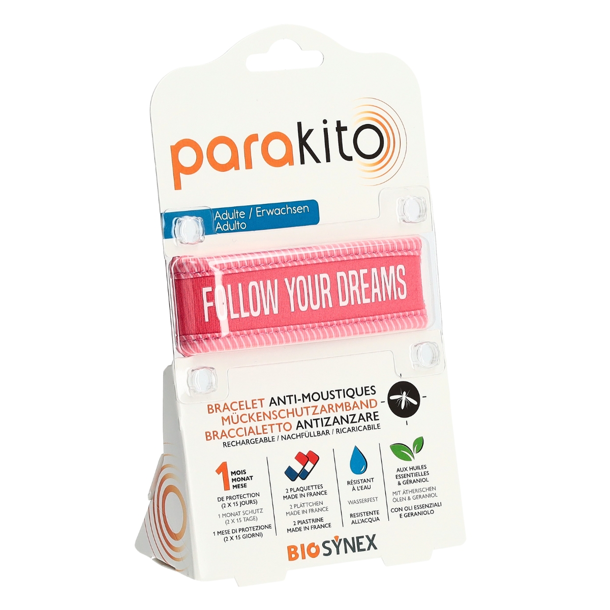 Parakito Armband Erwachsene Follow Dreams fuchsia