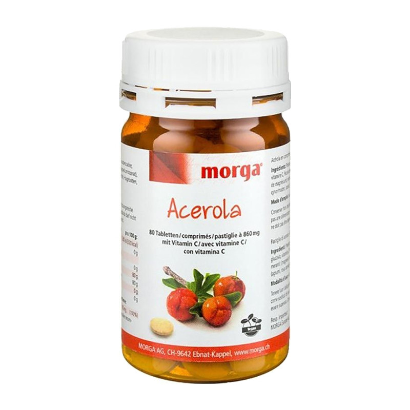 MORGA Acerola Tabletten 80 Stück MORGA Acerola Tabletten 80 Stück