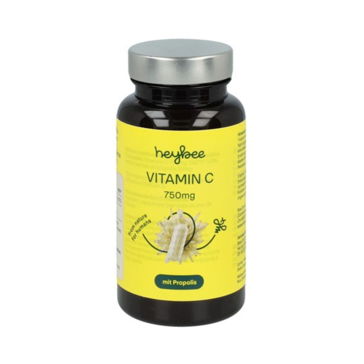 Heybee Vitamin C 750 mg + Propolis Kapseln 60 Stück