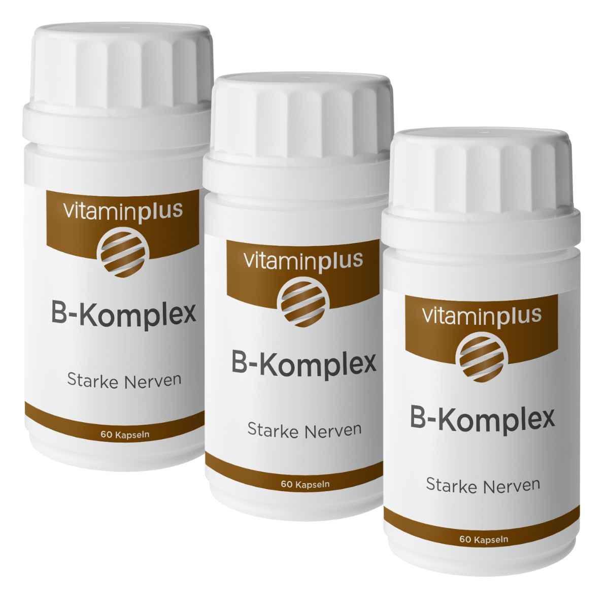 Vitaminplus Complexe B Capsules 3x 60 pièces Vitaminplus Complexe B Capsules 3x 60 pièces