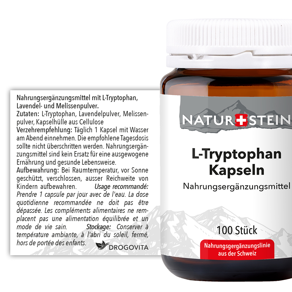 Naturstein L-Tryptophan Kaps 240 mg 100 Stück Naturstein L-Tryptophan Kaps 240 mg 100 Stück