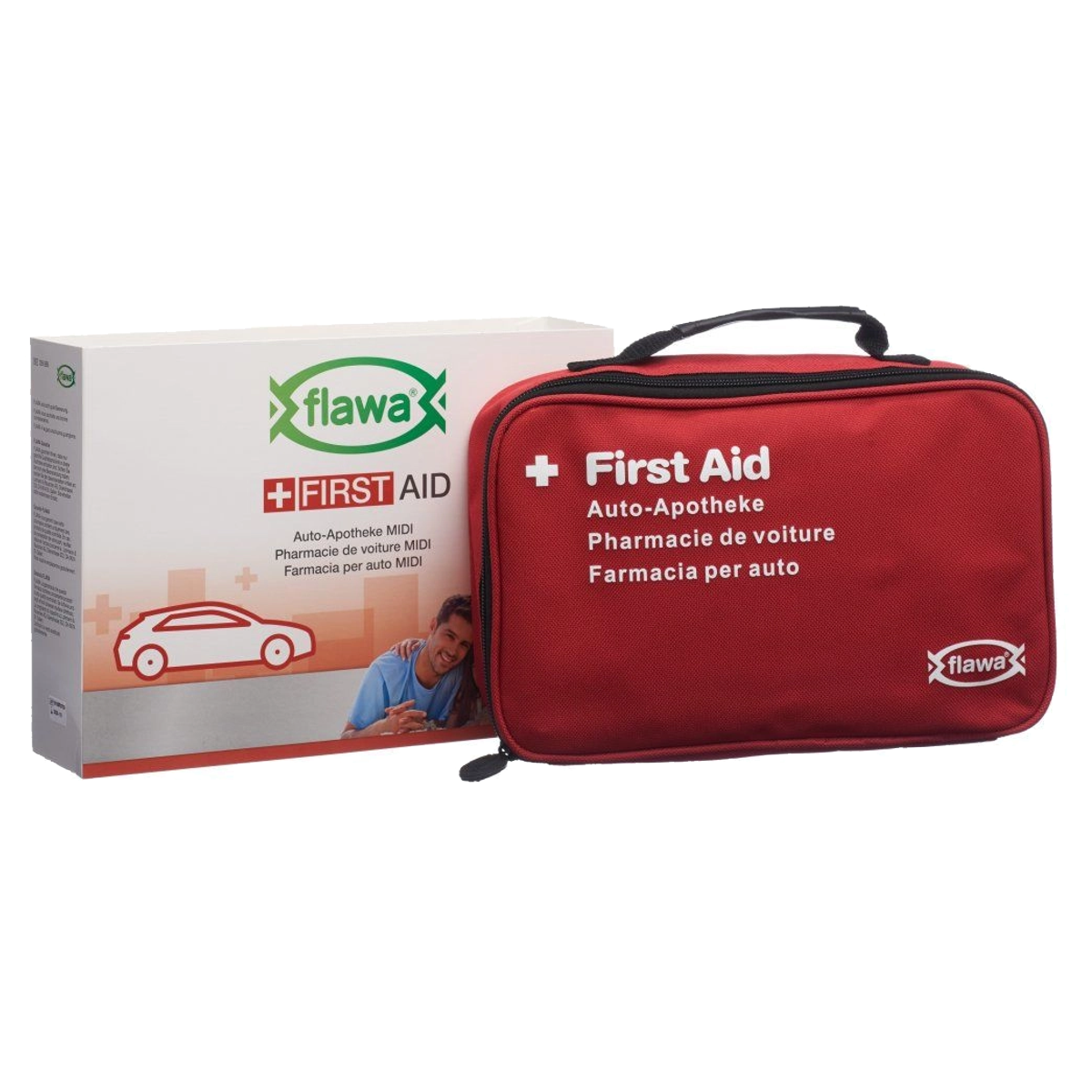 Flawa Auto-Apotheke Midi Bag rot Flawa Auto-Apotheke Midi Bag rot