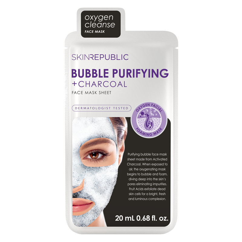 Skin Republic Bubble Purifying Charcoal Face Mask 25 ml