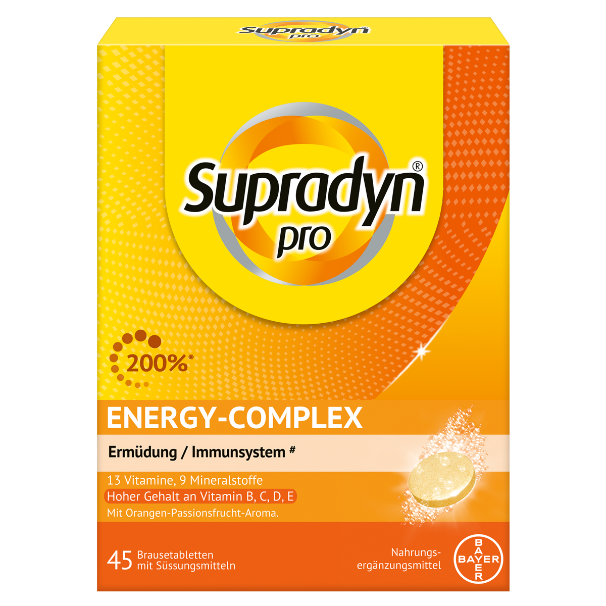 Supradyn pro energy-complex Brausetabletten 45 Stück Supradyn pro energy-complex Brausetabletten 45 Stück