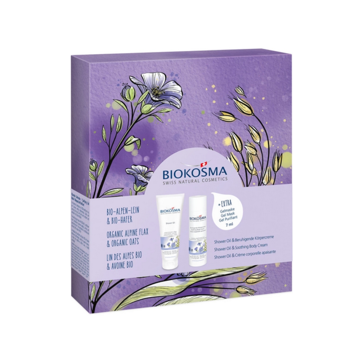 Biokosma Geschenkset 2023 Alpen-Lein Hafer