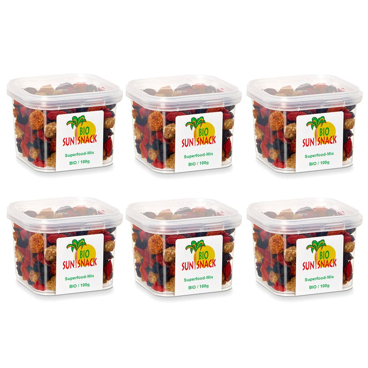 Sun Snack Bio Superfood-Mix 6 Dosen 100 g Sun Snack Bio Superfood-Mix 6 Dosen 100 g