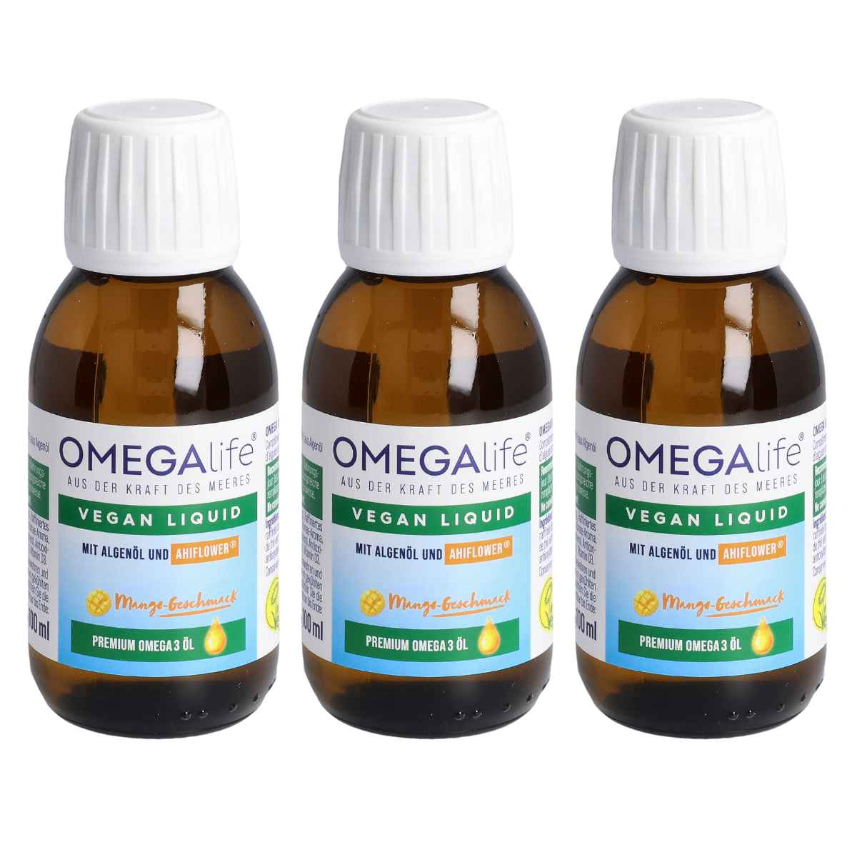 Omega-Life Algenöl flüssig 3x 100 ml