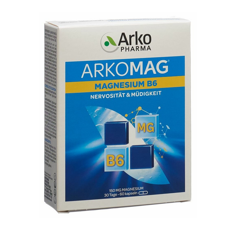 Arkomag Magnesium Vitamtin B6 Kapseln 60 Stück Arkomag Magnesium Vitamtin B6 Kapseln 60 Stück