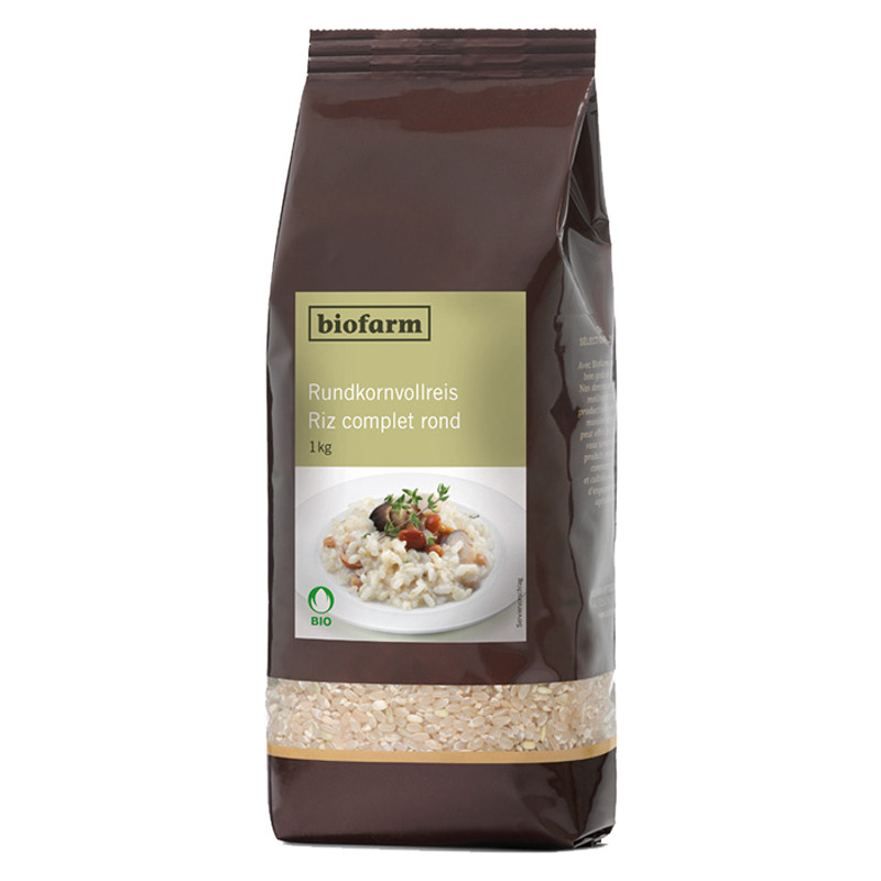 Biofarm Reis Rundkorn Knospe Beutel 1 kg