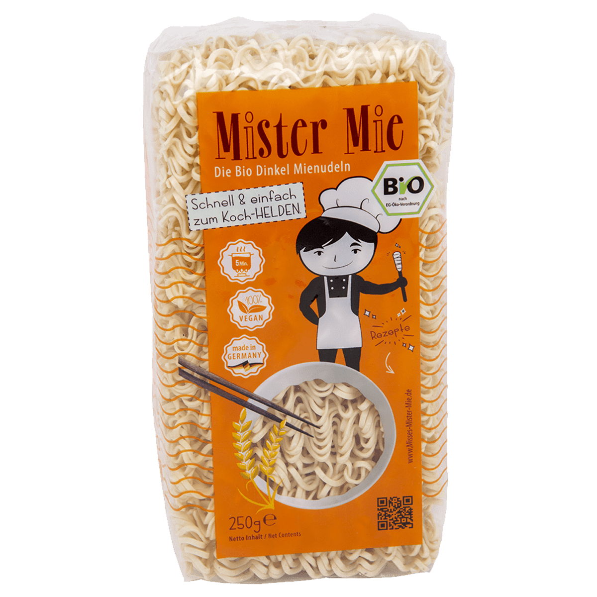Misses & Mister Mie Dinkel Mie Nudeln 250 g Misses & Mister Mie Dinkel Mie Nudeln 250 g