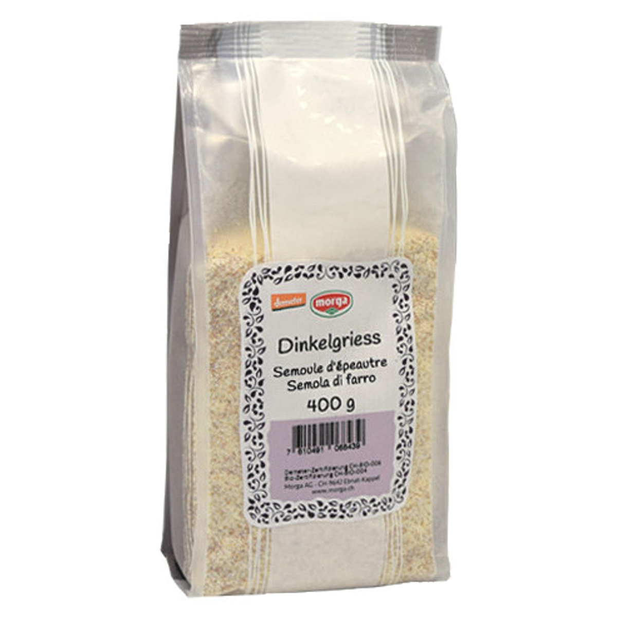 Morga Dinkelgriess Bio Demeter Beutel 400 g